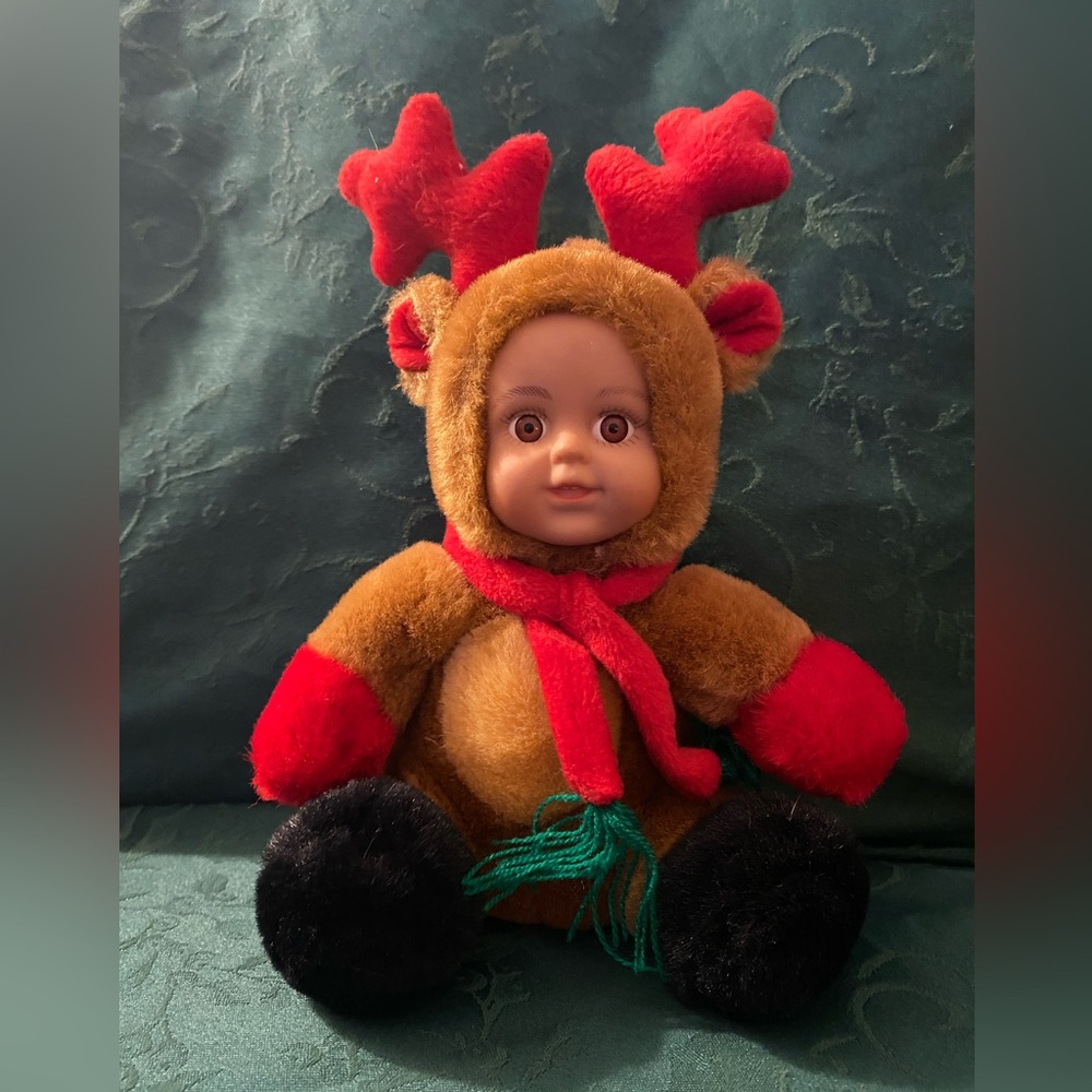 Vintage Christmas reindeer doll Kelly toys (c-1)